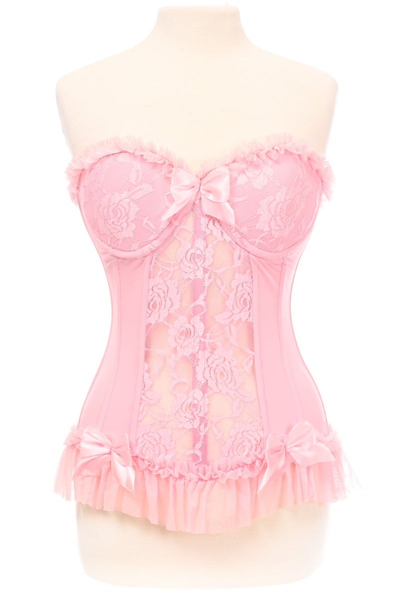 Briana lace corset - Pink