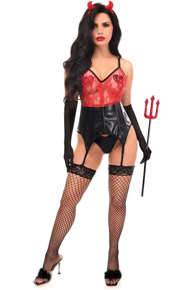 Daisy Corsets Lavish 4 PC Sexy Devil Lingerie Costume