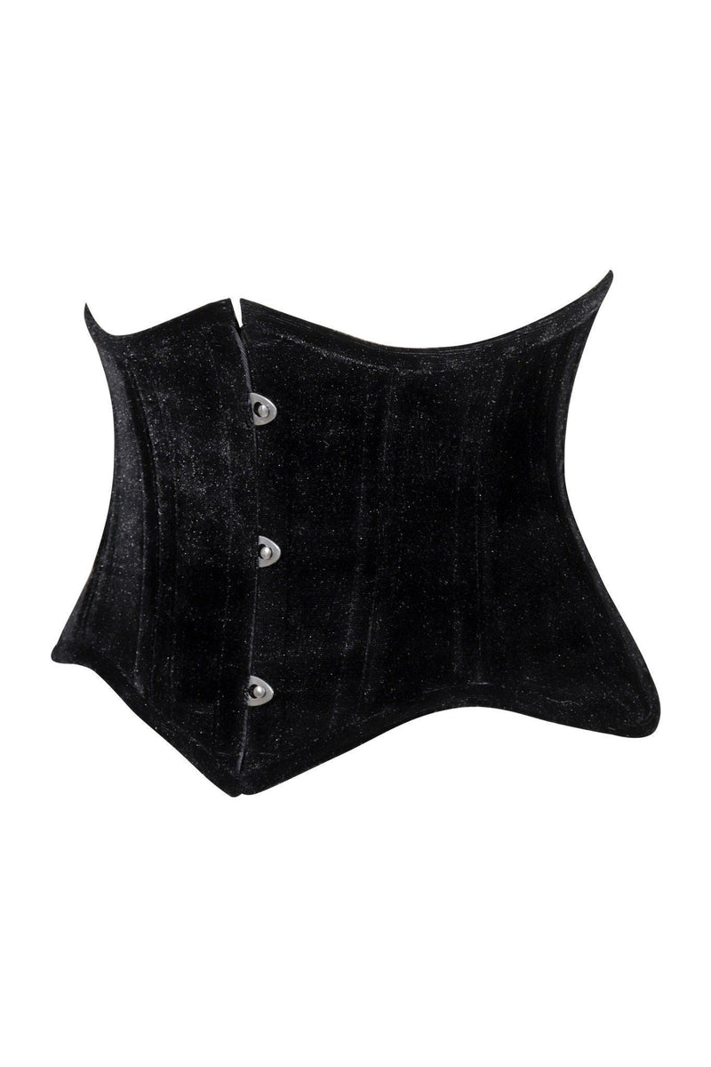 Daisy Corsets Women's Lavish Black Patent Short Bustier Top