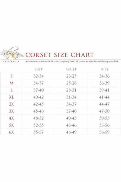 Top Drawer 4 PC Gothic Angel Premium Corset Costume