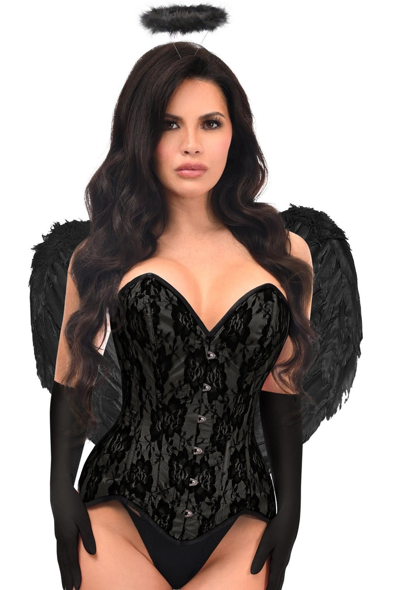 Top Drawer Premium Sequin Dark Angel Corset Dress Costume