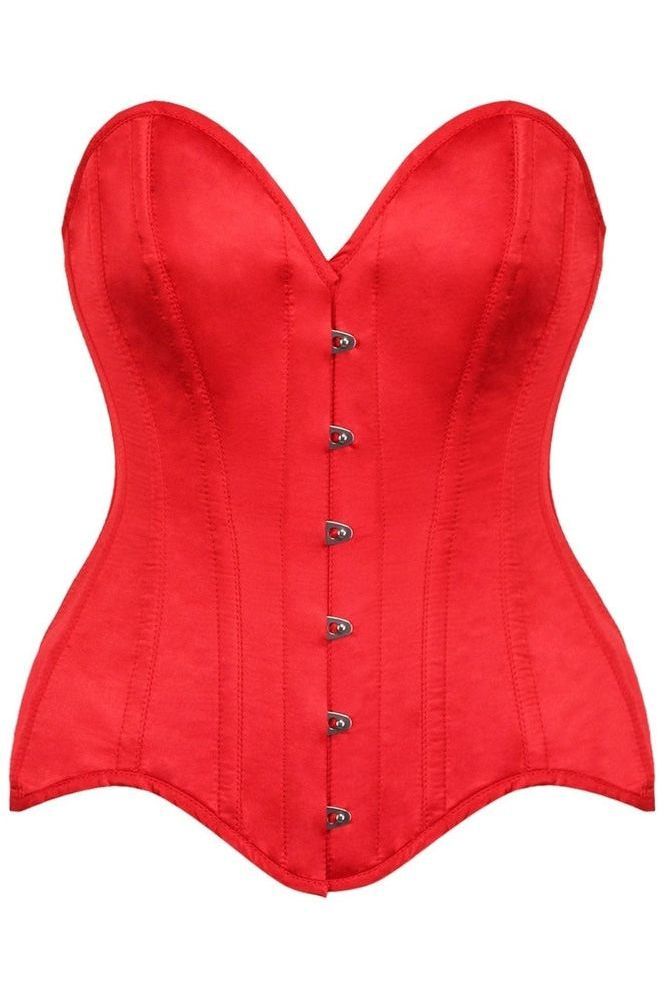 Top Drawer Pink Patent Steel Boned Overbust Corset