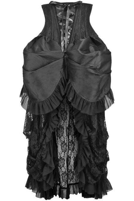 Daisy Corsets Top Drawer Steel Boned Black Lace Victorian Bustle