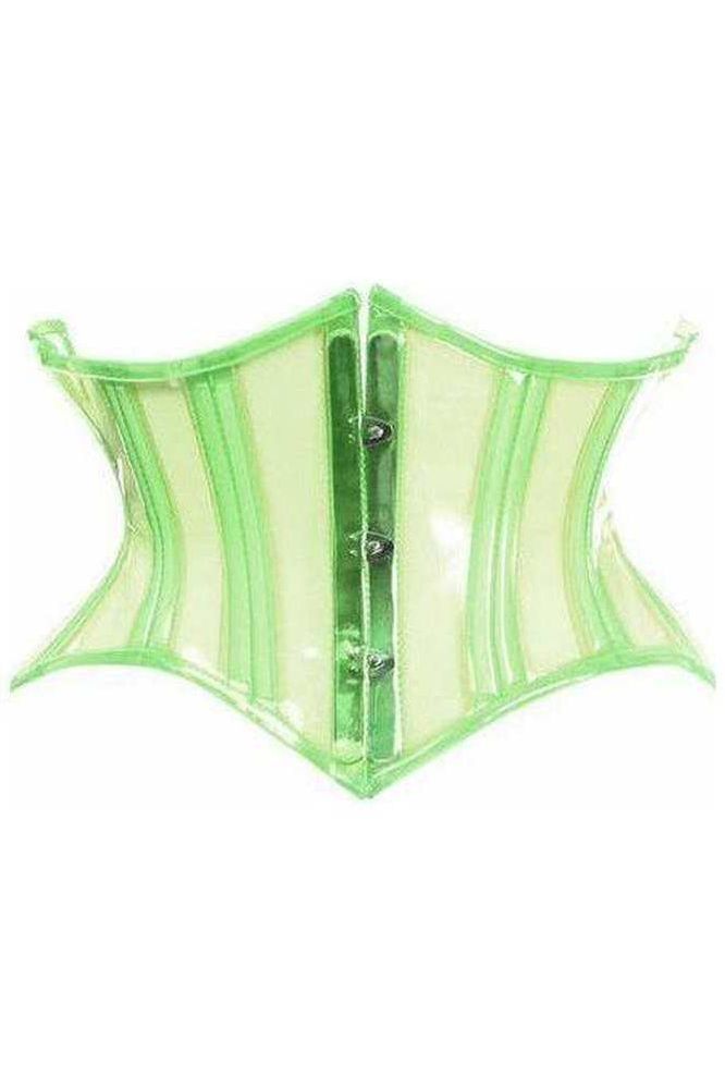 Daisy corsets curvy cut mini waist cincher Lavish Clear Blue Curvy Cut Mini Cincher Corset | Daisy  main image 2