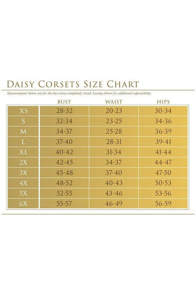 Lavish Wet Look Underbust Corset w/Gold zipper