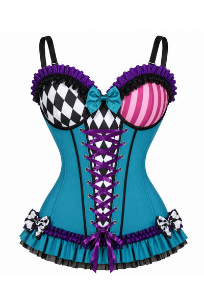 Lavish Mad Tea Party Lycra Corset