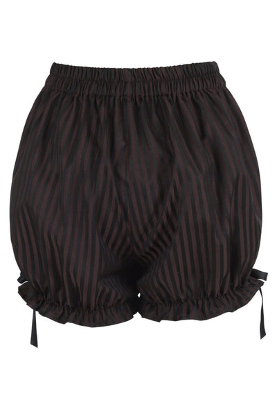 Black/Brown Stripe Brocade Bloomers - Daisy Corsets