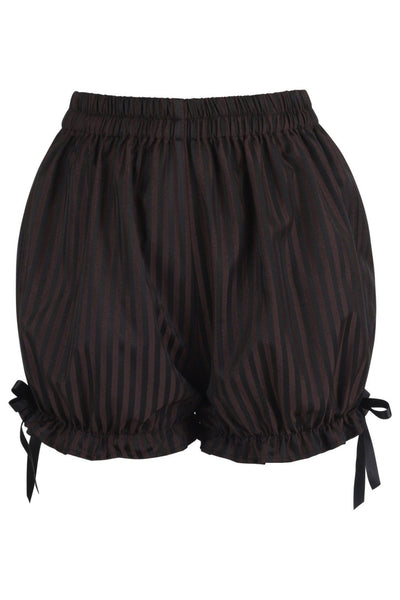 Black/Brown Stripe Brocade Bloomers - Daisy Corsets