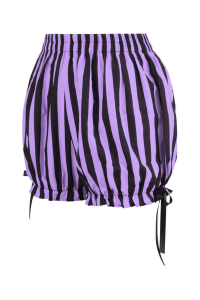 Black/Light Purple Striped Bloomers - Daisy Corsets