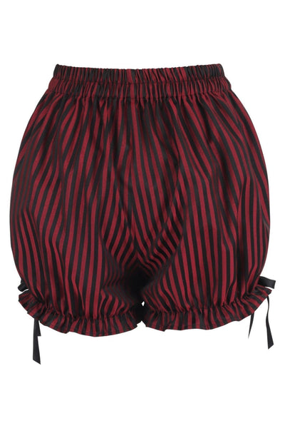 Black/Red Stripe Brocade Bloomers - Daisy Corsets