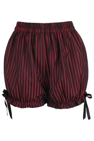 Black/Red Stripe Brocade Bloomers - Daisy Corsets
