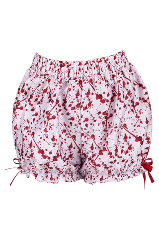 Blood Splatter Crepe Bloomers - Daisy Corsets