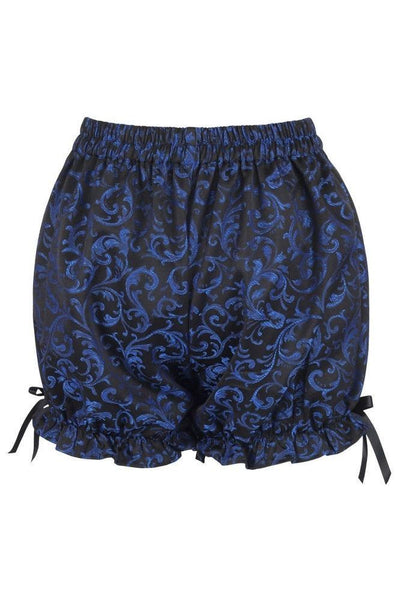 Blue/Black Brocade Bloomers - Daisy Corsets