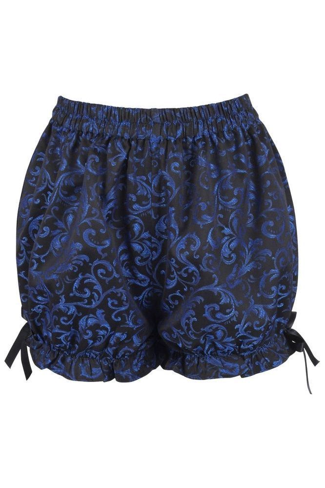 Blue/Black Brocade Bloomers - Daisy Corsets