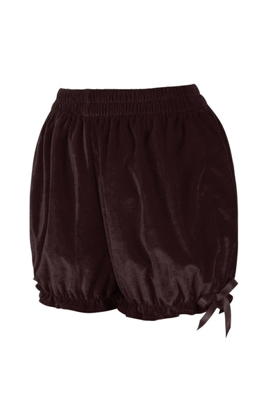 Dark Brown Velvet Bloomers - Daisy Corsets