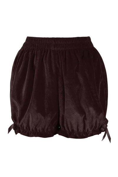 Dark Brown Velvet Bloomers - Daisy Corsets