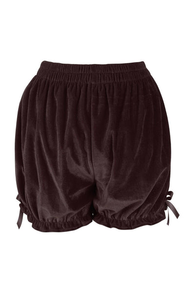 Dark Brown Velvet Bloomers - Daisy Corsets