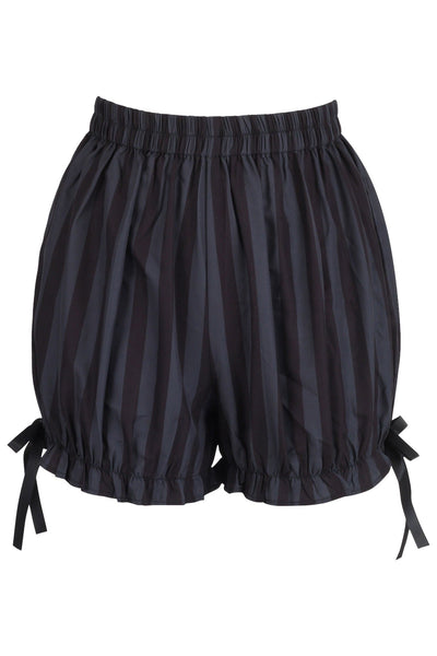 Dark Gray/Black Striped Bloomers - Daisy Corsets