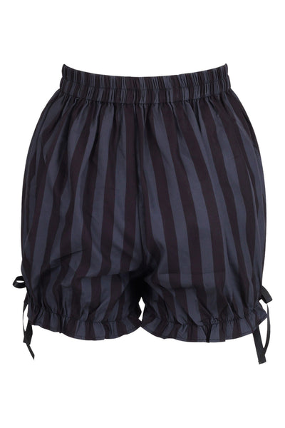 Dark Gray/Black Striped Bloomers - Daisy Corsets