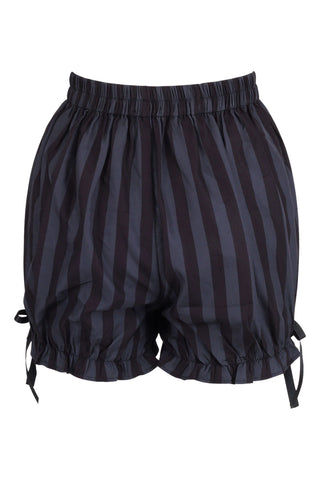 Dark Gray/Black Striped Bloomers - Daisy Corsets