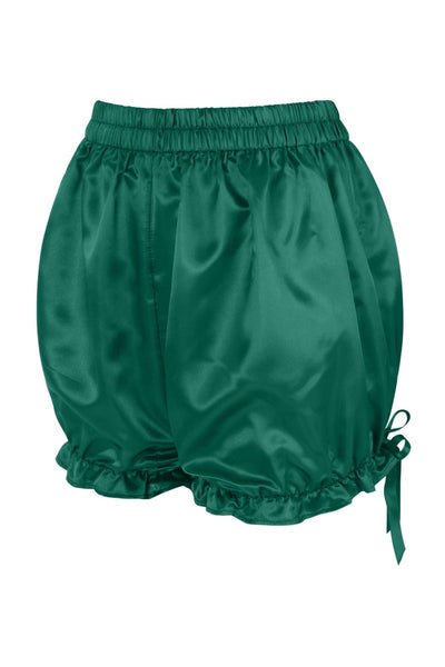 Dark Green Satin Bloomers - Daisy Corsets