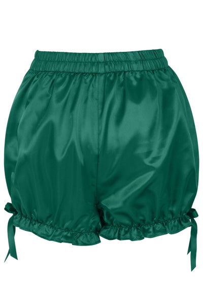 Dark Green Satin Bloomers - Daisy Corsets
