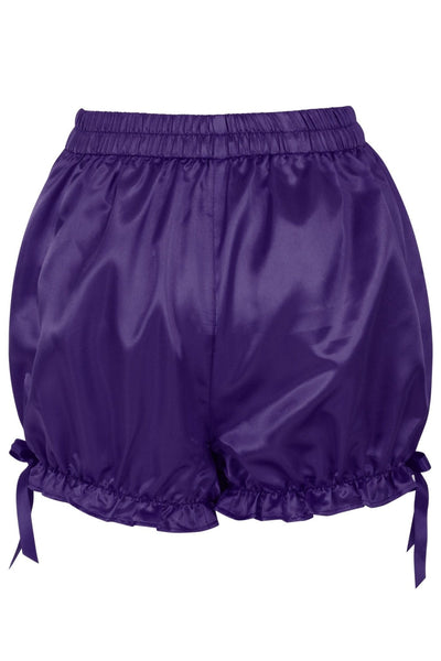 Dark Purple Satin Bloomers - Daisy Corsets