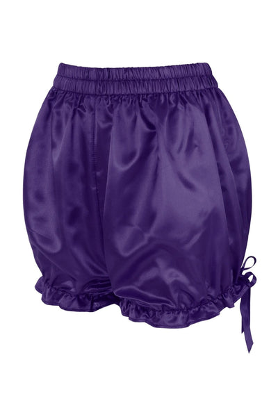 Dark Purple Satin Bloomers - Daisy Corsets