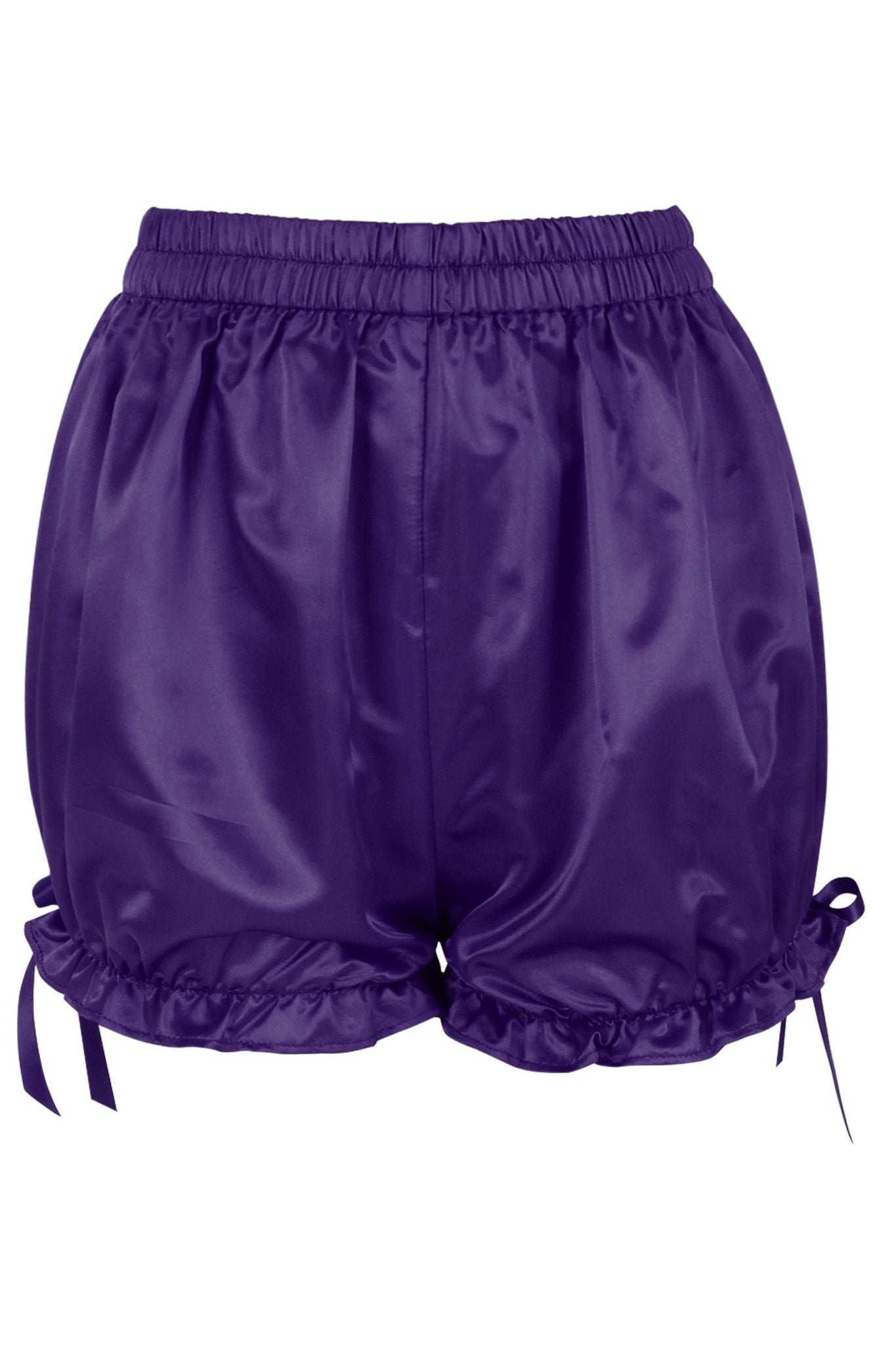 Dark Purple Satin Bloomers - Daisy Corsets