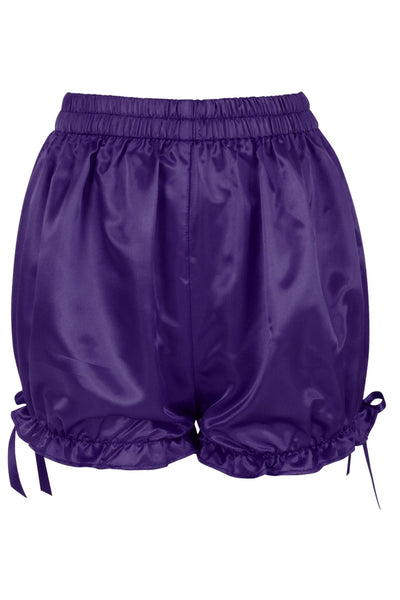 Dark Purple Satin Bloomers - Daisy Corsets