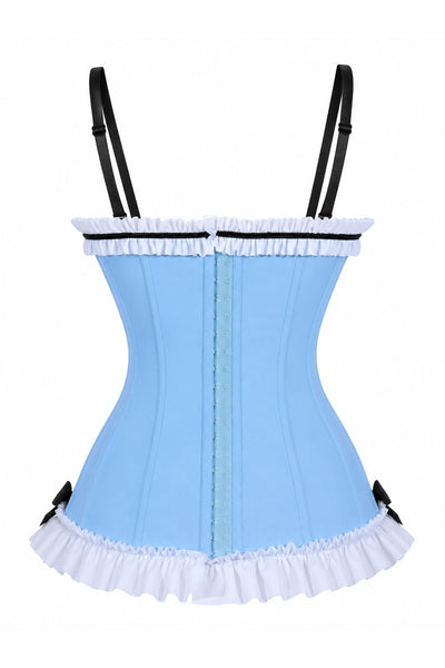 Enchanted Tea Party Blue Corset Bustier | Women's Fairy Tale Corset - Daisy Corsets