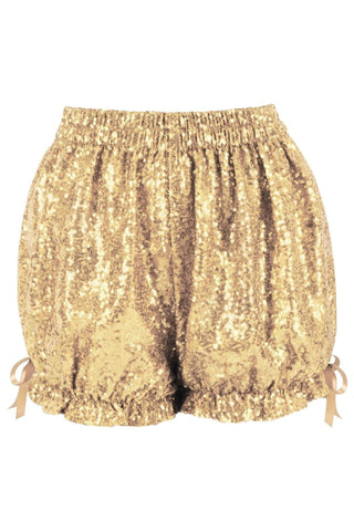 Gold Sequin Bloomers - Daisy Corsets