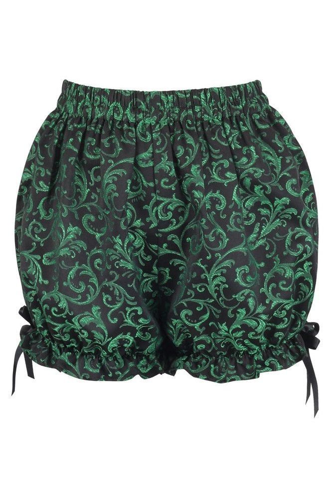 Green/Black Brocade Bloomers - Daisy Corsets