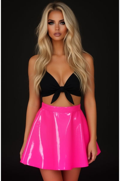Hot Pink Patent Skirt - Daisy Corsets
