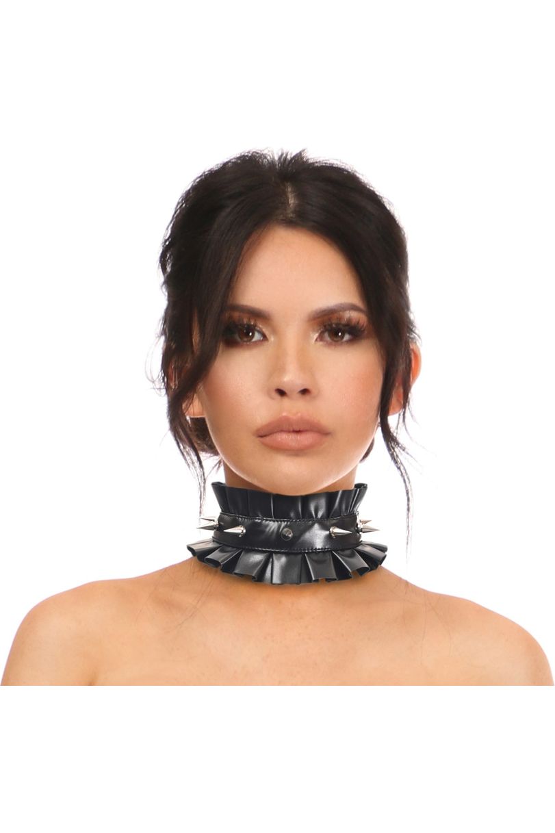 Kitten Collection Black Spike Choker - Daisy Corsets