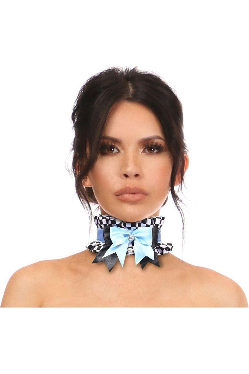 Kitten Collection Checker Print Choker - Daisy Corsets