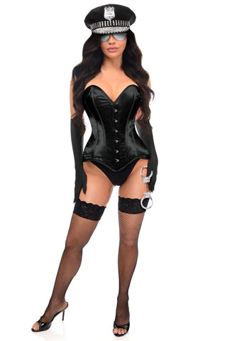 Lavish 5 PC Under Arrest Cop Police Corset Costume - Daisy Corsets