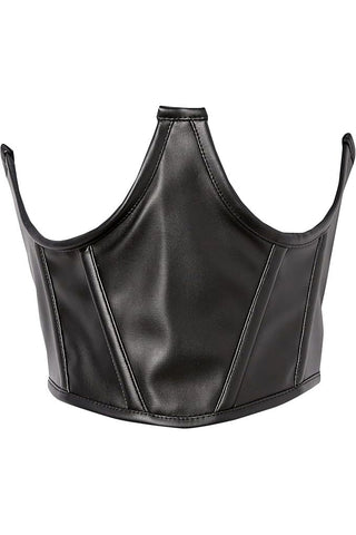 Lavish Black Faux Leather Underwire Cincher Corset - Daisy Corsets