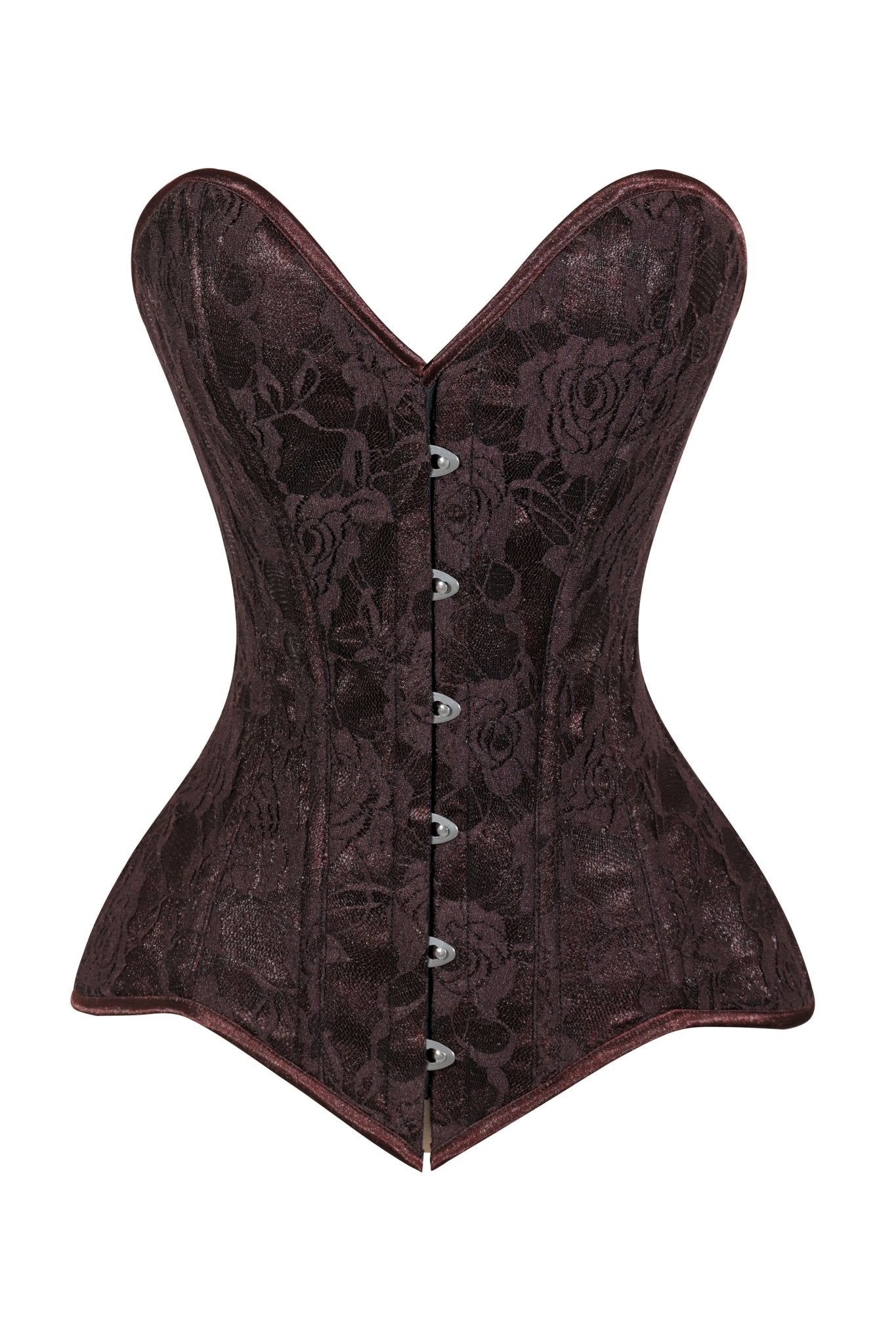 Daisy Corsets Lavish Dark Brown Lace Overbust Corset Sweetheart ...