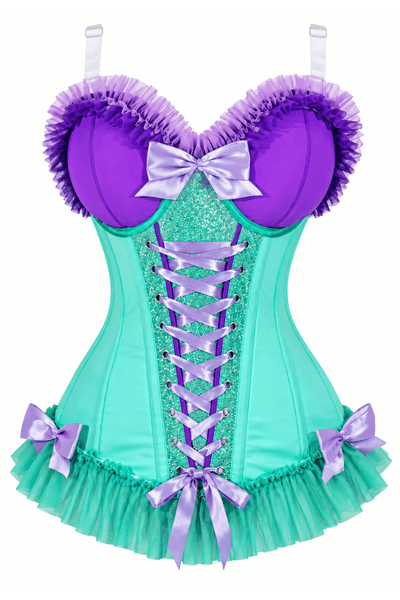 Lavish Enchanted Mermaid Bustier Corset - Daisy Corsets