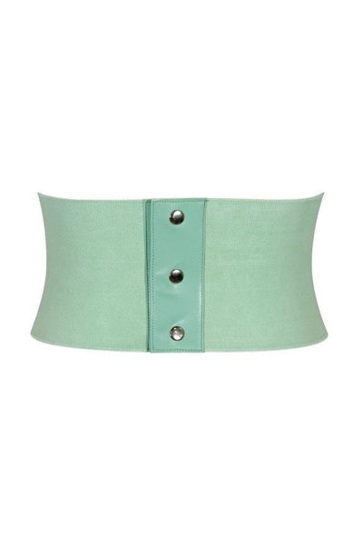 Lavish Mint Green Brocade Corset Belt Cincher - Daisy Corsets