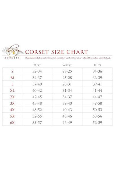Lavish Red Lycra & Lace Hook & Eye Stretch Underbust Corset - Daisy Corsets