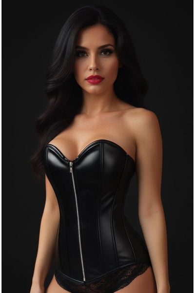 Lavish Wet Look Over Bust Corset - Daisy Corsets