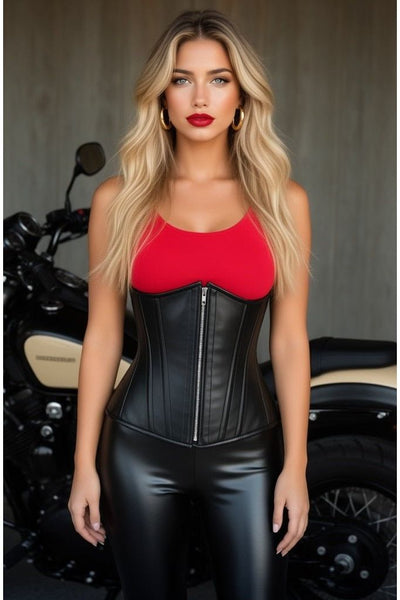 Lavish Wet Look Under Bust Corset - Daisy Corsets