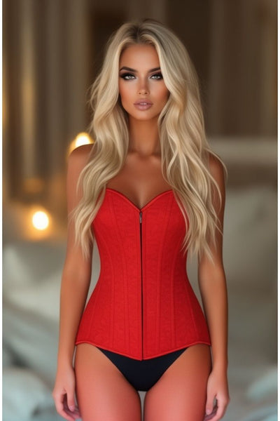 LIMITED EDITION Lavish Red Lace Overbust Corset  - Daisy Corsets