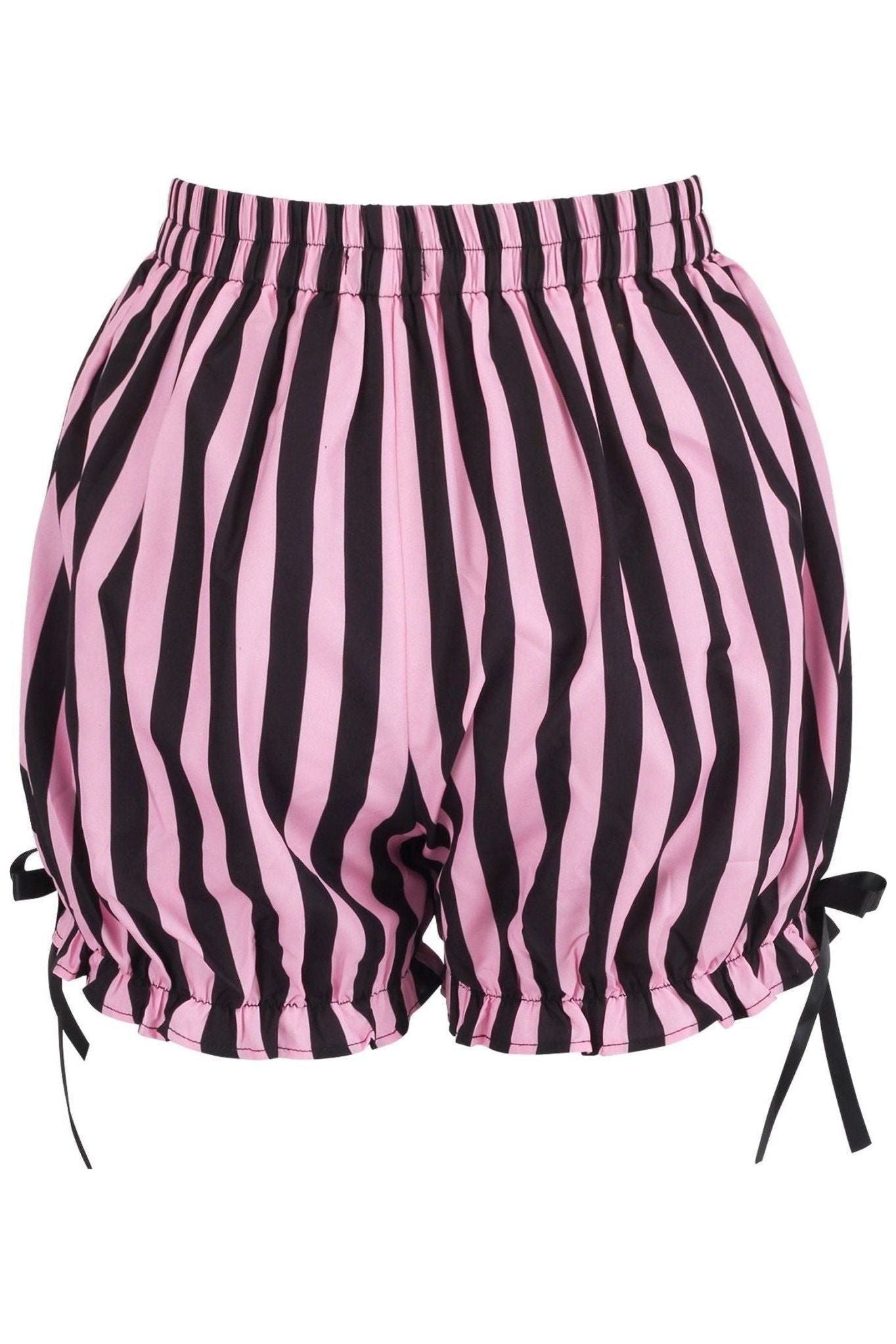 Pink/Black Striped Bloomers - Daisy Corsets