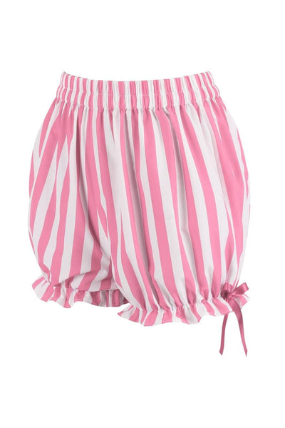 Pink/White Striped Bloomers - Daisy Corsets