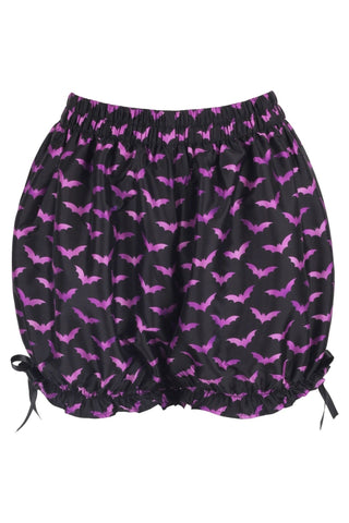 Purple Bats Crepe Bloomers - Daisy Corsets