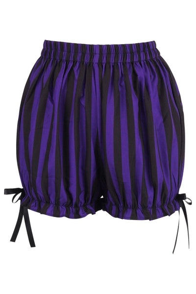 Purple/Black Striped Bloomers - Daisy Corsets
