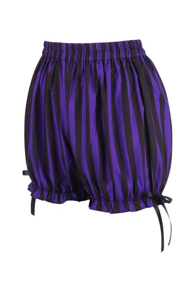 Purple/Black Striped Bloomers - Daisy Corsets
